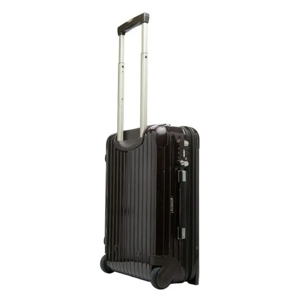 Rimowa Salsa Deluxe 2-Wheel Carry-On Suitcase Brown Polycarbonate